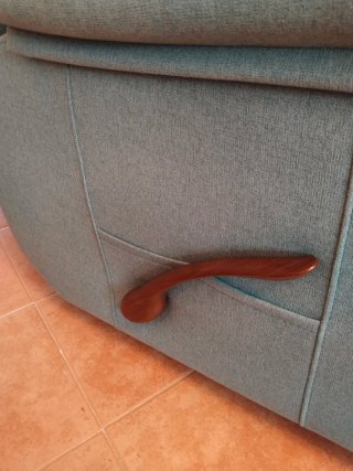 Butaca individual reclinable.
