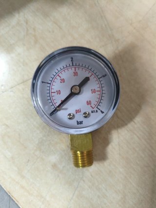 Reloj de presión bar psi