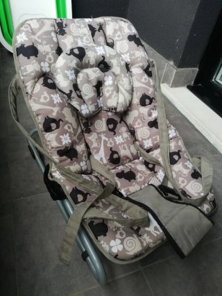 Hamaca para bebé con estampado de animales