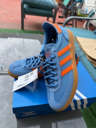 Zapatillas Adidas Handball Spezial Azul/Naranja T.