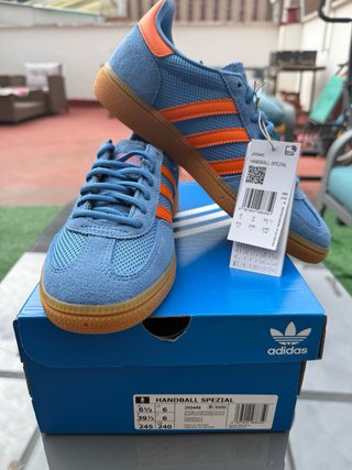 Zapatillas Adidas Handball Spezial Azul/Naranja T.