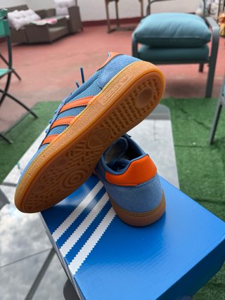 Zapatillas Adidas Handball Spezial Azul/Naranja T.