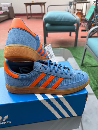 Zapatillas Adidas Handball Spezial Azul/Naranja T.