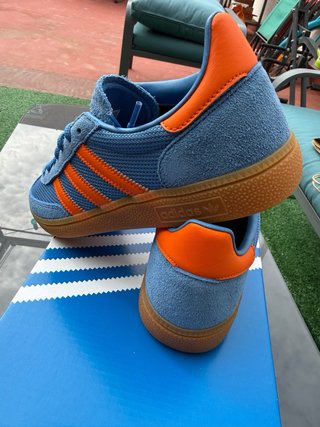 Zapatillas Adidas Handball Spezial Azul/Naranja T.