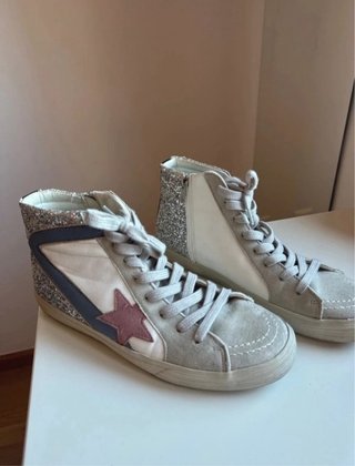 Botas altas brillantes