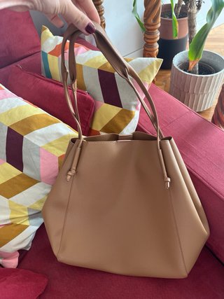 Bolso shopper marrón nuevo