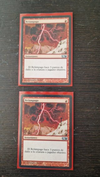 2x Relámpago MTG (Magic the Gathering)