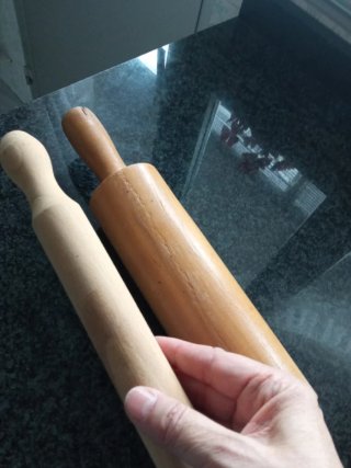 2 Rodillos de amasar de madera