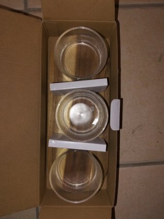 Set de 3 vasos aperitivo transparentes