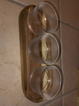 Set de 3 vasos aperitivo transparentes