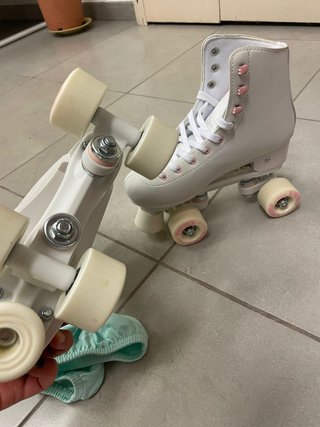 Patines Oxelo Quad 100 Artísticos Blancos