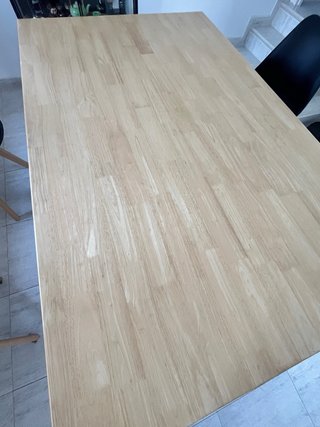 Mesa de comedor madera y patas de metal