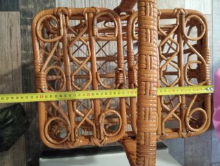 Cestino vintage bambù/rattan anni 60/70