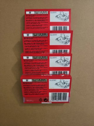 4 cassette vergini Sony HF C-50