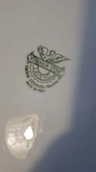 2 Piatti da portata floreali in ceramica