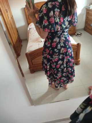 Vestido floral evento