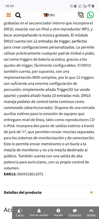 Batería Eléctrica Alesis DM10