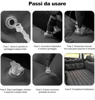 Materasso gonfiabile per auto Oxford Cloth