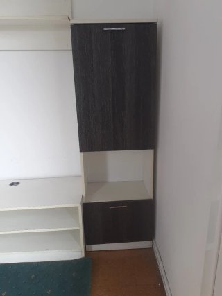 Mueble Salón Modular Blanco y Marrón