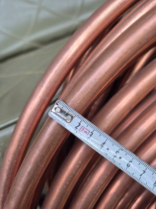 2 Rollos de tubo Cobre homologado. 21kg, 45m aprox