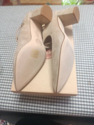 Zapatos Lesac Beige Tacón Mary Jane