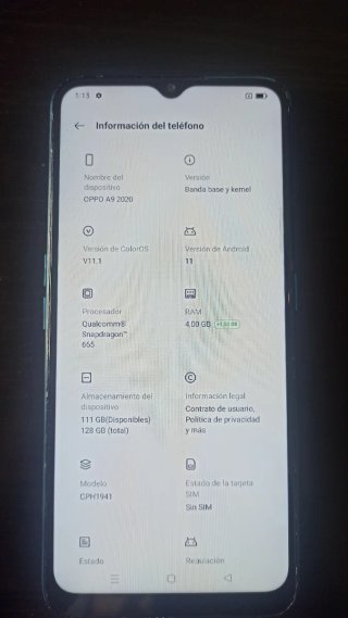 Oppo A9 Teléfono Móvil