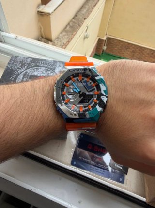 Reloj Naranja multicolor