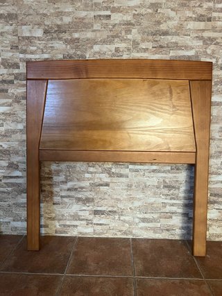 Cabecero y piecero cama 90 metal y madera (2 camas