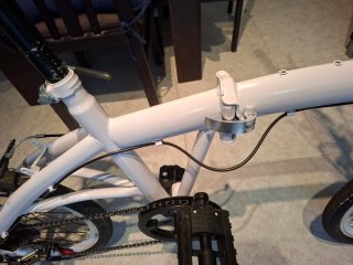Bicicleta Plegable Blanca