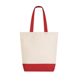 Bolsa de playa beige y azul