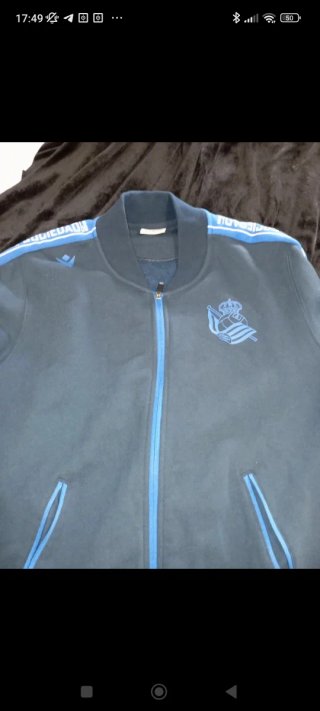 Sudadera Cremallera Real Sociedad Macron
