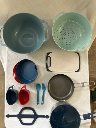 Pack Camping: cocina, luces y tendedero