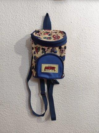 Mochila Mickey Mouse Disney Beige/Azul
