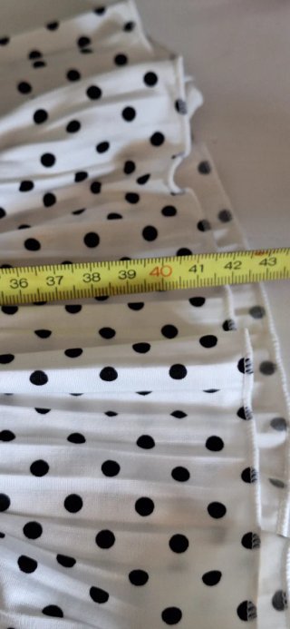 Minifalda Zara polka dot con volantes S