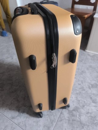 Maleta mediana beige 66/45/22