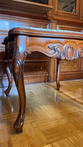 Set di tavoli classici in legno massello + marmo