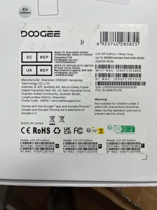 DOOGEE U13 VIP Tablet Android 16 13 P#003025