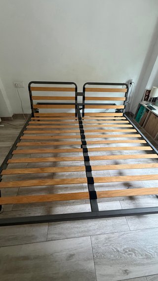 Cama 160x200 Metal y Madera