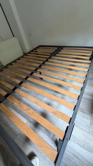 Cama 160x200 Metal y Madera