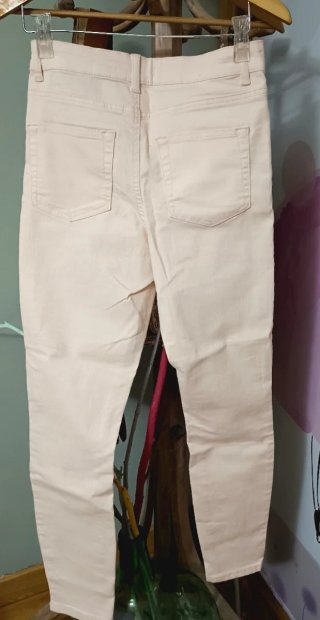 Pantalón Skinny Rosa Claro Talla 40. NUEVO
