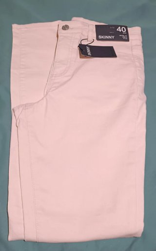 Pantalón Skinny Rosa Claro Talla 40. NUEVO
