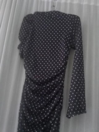 Vestido largo lunares