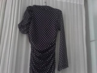 Vestido largo lunares