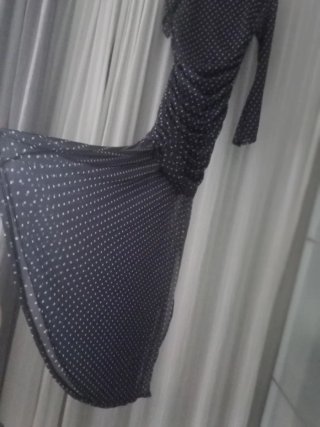 Vestido largo lunares