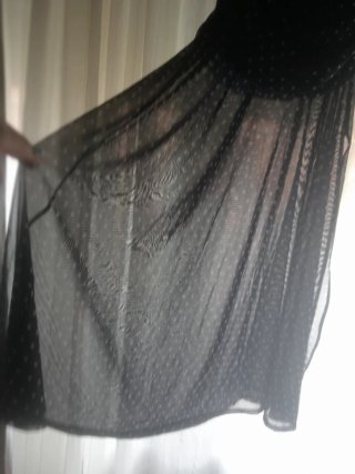 Vestido largo lunares