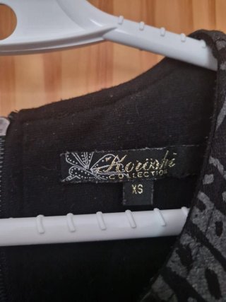 Vestido Koröshi Talla 36 Negro y Turquesa