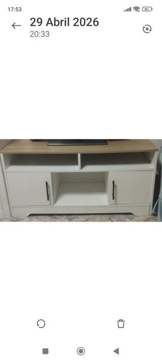 Mueble TV madera y metal
