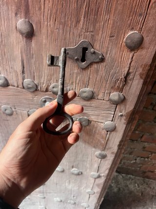 Portón Madera Maciza Antiguo