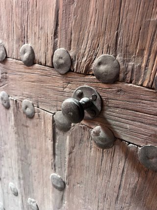 Portón Madera Maciza Antiguo
