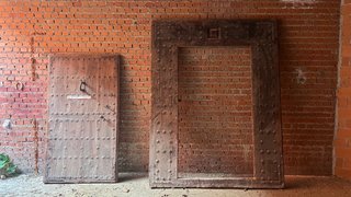 Portón Madera Maciza Antiguo
